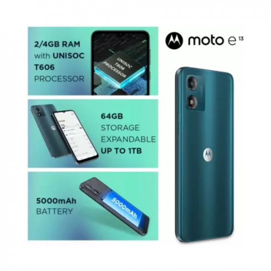 MOTOROLA e13 Aurora Green 64 GB 4 GB RAM