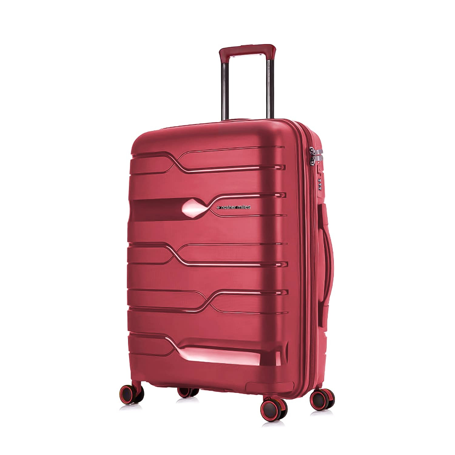 Buy CARRIALL Groove Polypropylene (65 cm) Blue Check-In Trolley Bag With 8  Wheels And TSA Lock | Shoppers Stop