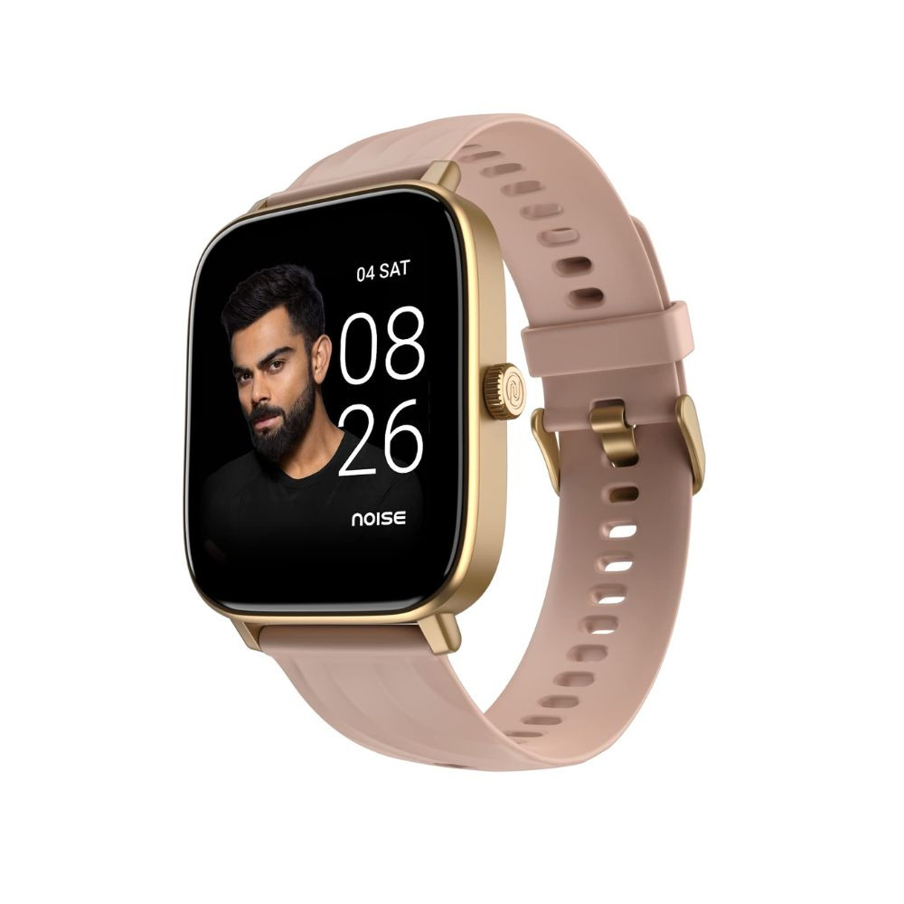 Noise Newly Launched Quad Call 181 Display Bluetooth Calling Smart Watch AI Voice Assistance 160Hrs Battery Life Metallic Build in-Built Games 100 Sports Modes 100 Watch Faces Rose Pink