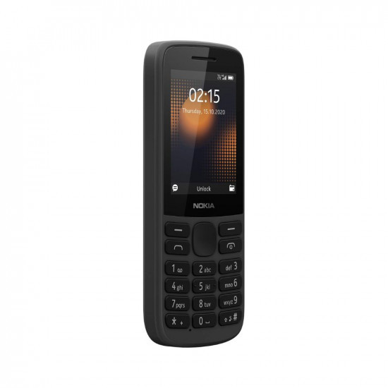 Nokia 215 4G Dual SIM 4G Keypad Phone with Long Battery Life Multiplayer Games Wireless FM Radio and Durable Ergonomic Design  Black