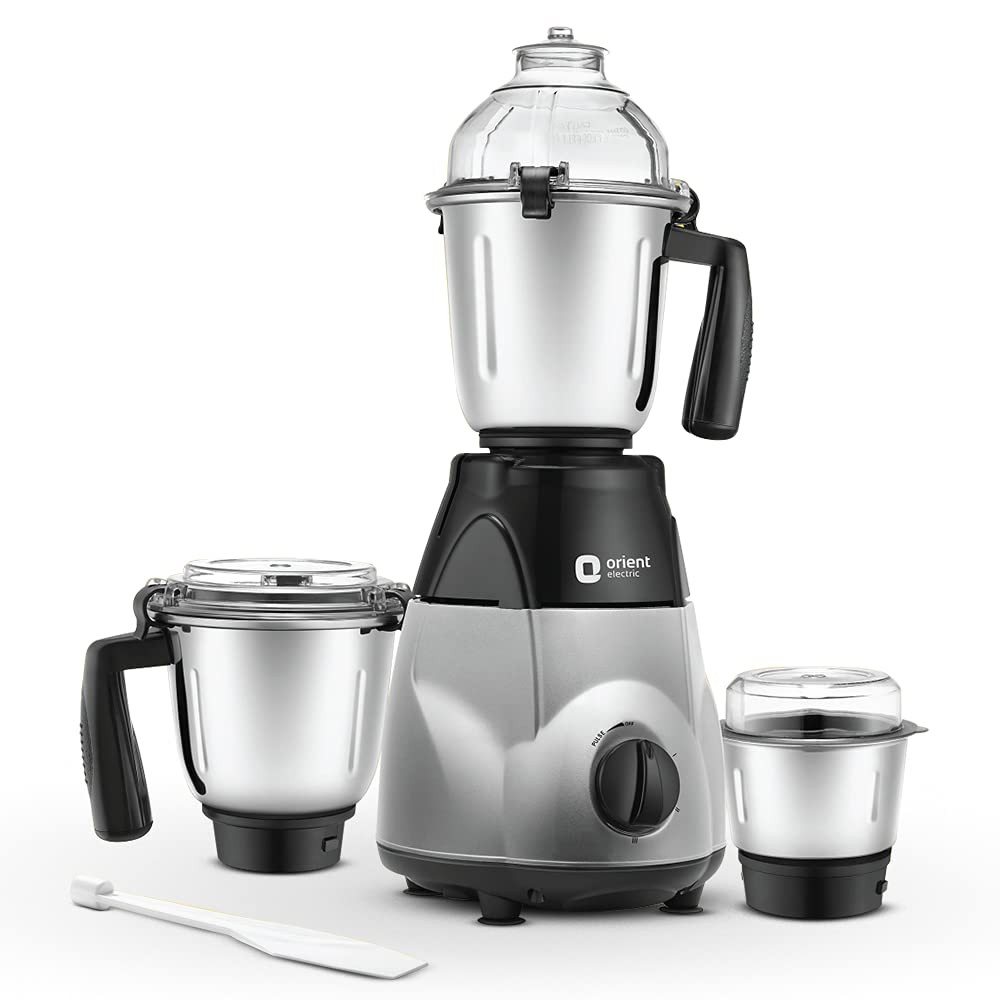 Orient Electric Chefspecial 1200W 3 jar Mixer Grinder MGCS120G3Black  Silver