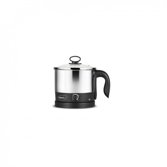 Pigeon Kessel Multipurpose Kettle 12173 12 litres with Stainless Steel Body used for boiling Water and milk Tea Coffee Oats Noodles Soup etc 600 Watt Black  Silver