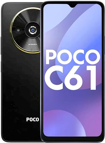 POCO C61 Diamond Dust Black 4GB RAM 64GB ROM