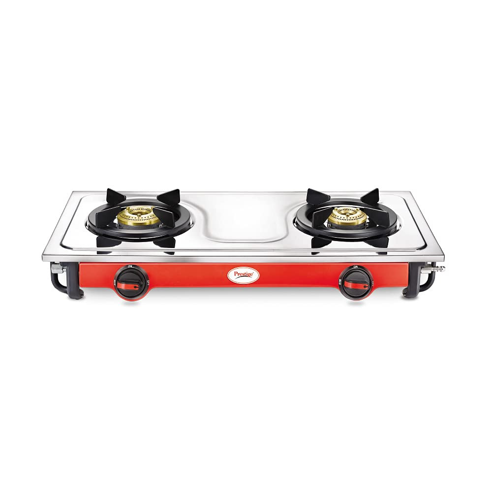 Prestige Sleek Stainless Steel LP Gas Stove 2 Burners Manual