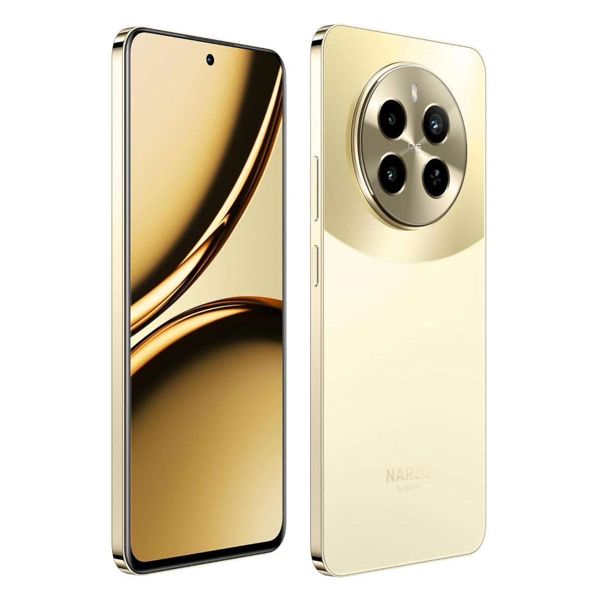 realme NARZO 70 Pro 5G Glass Gold 8GB RAM128GB Storage Dimensity 7050 5G Chipset  Horizon Glass Design  Segment 1st Flagship Sony IMX890 OIS Camera