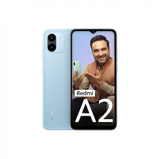 Redmi A2 Aqua Blue 2GB RAM 32GB Storage  Powerful Octa Core G36 Processor  Upto 7GB RAM  Large 165 cm HD Display with Massive 5000mAh Battery  2 Years Warranty Limited time Offer