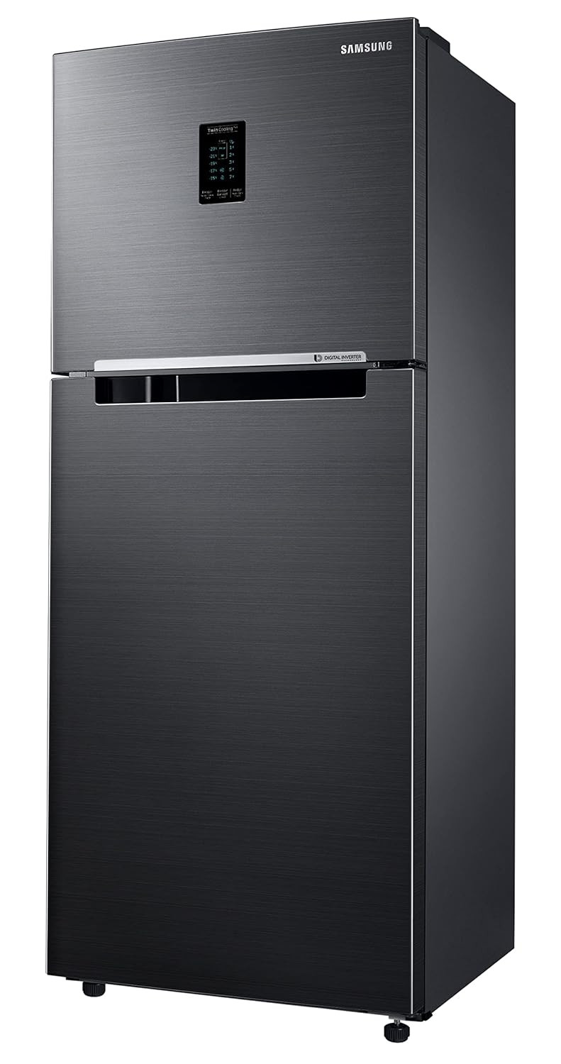 Samsung 301L 2 Star Inverter Frost-Free Convertible 5 In 1 Double Door Refrigerator Appliance RT34C4522BXHLLuxe Black 2023 Model