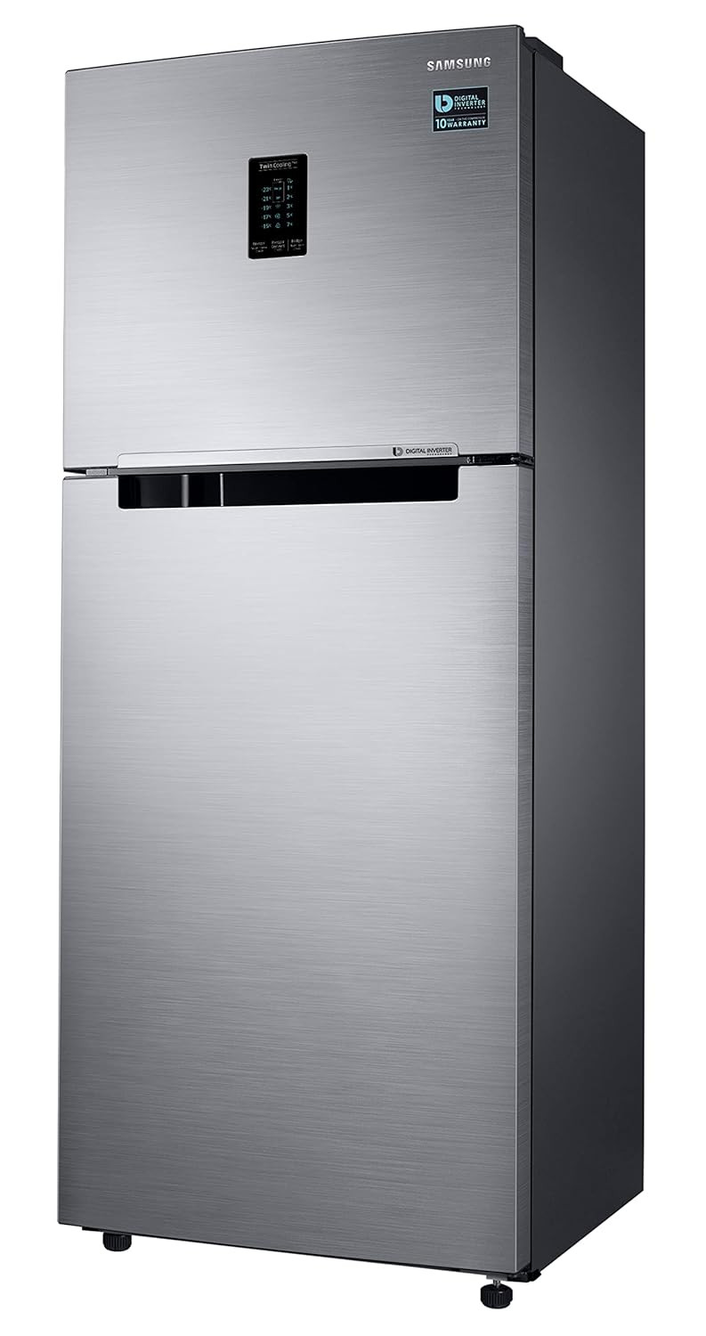 Samsung 301L 2 Star Inverter Frost-Free Convertible 5 In 1 Double Door Refrigerator Appliance RT34C4522S8HLElegant Inox 2023 Model