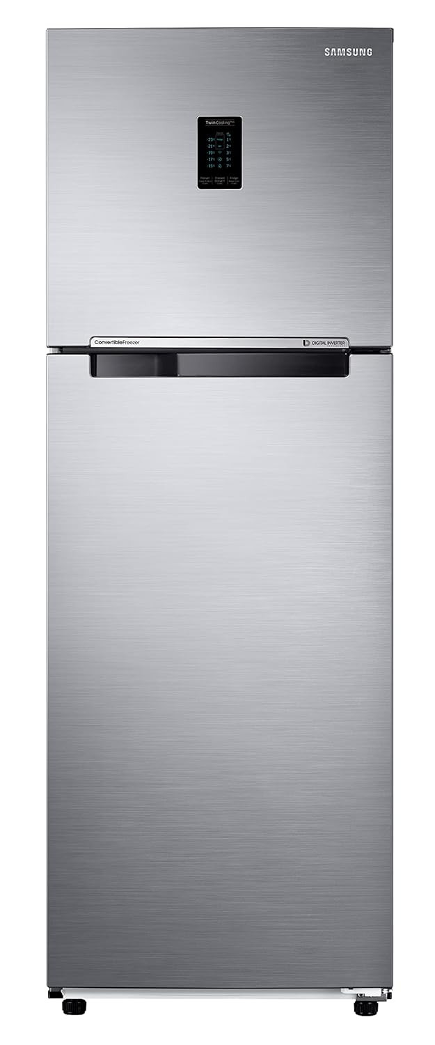 Samsung 322L 2 Star Inverter Frost-Free Convertible 5 In 1 Double Door Refrigerator Appliance RT37C4522S8HLElegant Inox 2023 Model