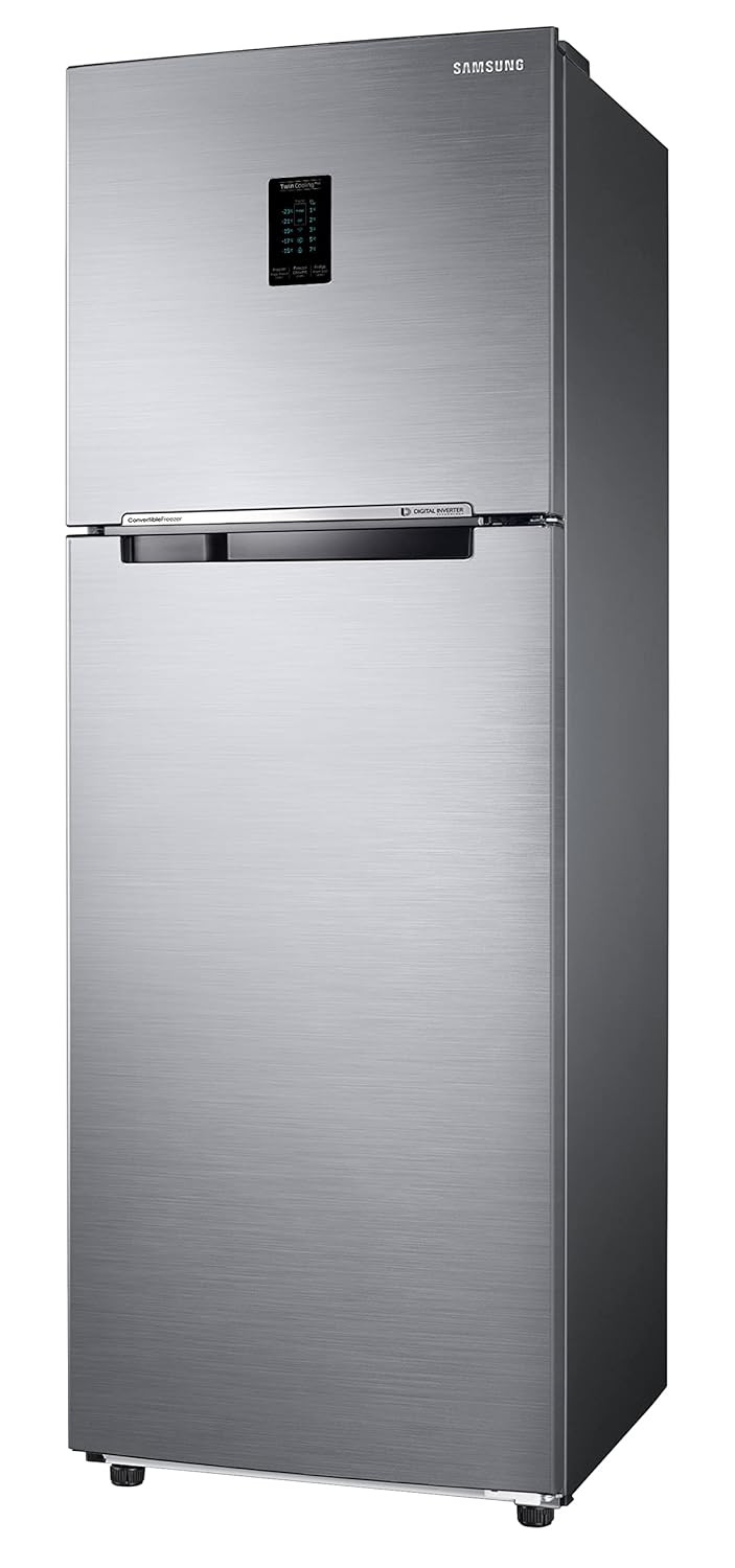 Samsung 322L 2 Star Inverter Frost-Free Convertible 5 In 1 Double Door Refrigerator Appliance RT37C4522S8HLElegant Inox 2023 Model