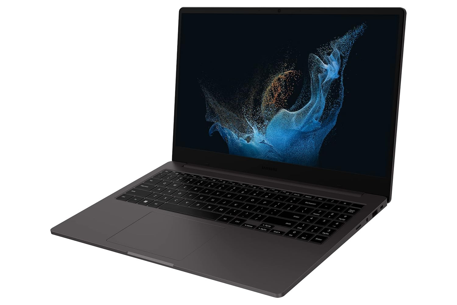 Samsung Galaxy Book2 NP550 Intel 12th Gen core i5 396cm 156 FHD Thin  Light Laptop 8 GB512 GBWindows 11MS OfficeBacklit KeyboardFinger Print ReaderGraphite18Kg NP550XED-KA1IN