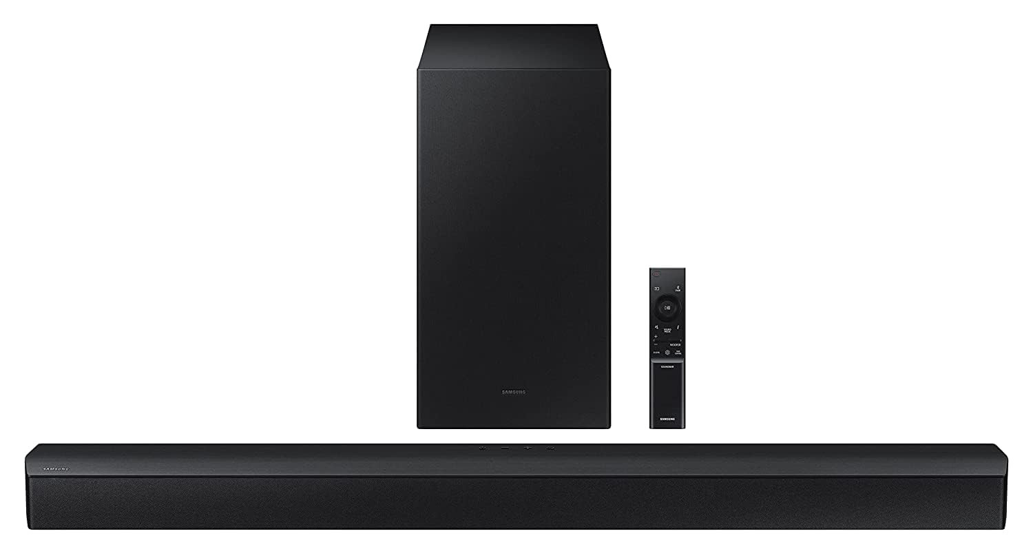 Samsung Soundbar HW-C45EXL 21 Channel 300W Dolby Digital 3 Speakers Wireless Subwoofer Bluetooth Enabled and DTS Virtual X Experience Sound Black