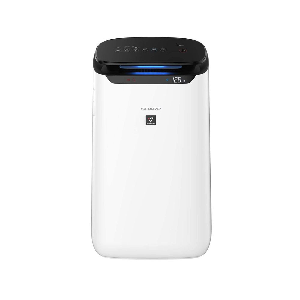 SHARP Room Air Purifier Fp-J60M-W With High Density Plasmacluster Ion Technology Haze Mode Sleep Mode And Anti-Pollen Mode  Coverage Area Upto 550 Ft White