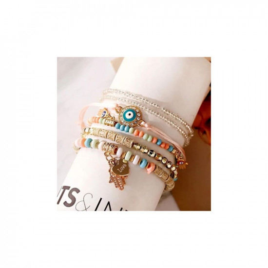 Hamsa Hand Bracelets | Evil Eye Hand Bracelet | Priceless Beads