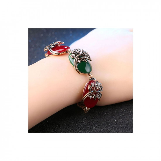 Stand out” Luxury silver CZ Diamond bracelet for men, onyx beaded bracelet,  – Crystal boutique