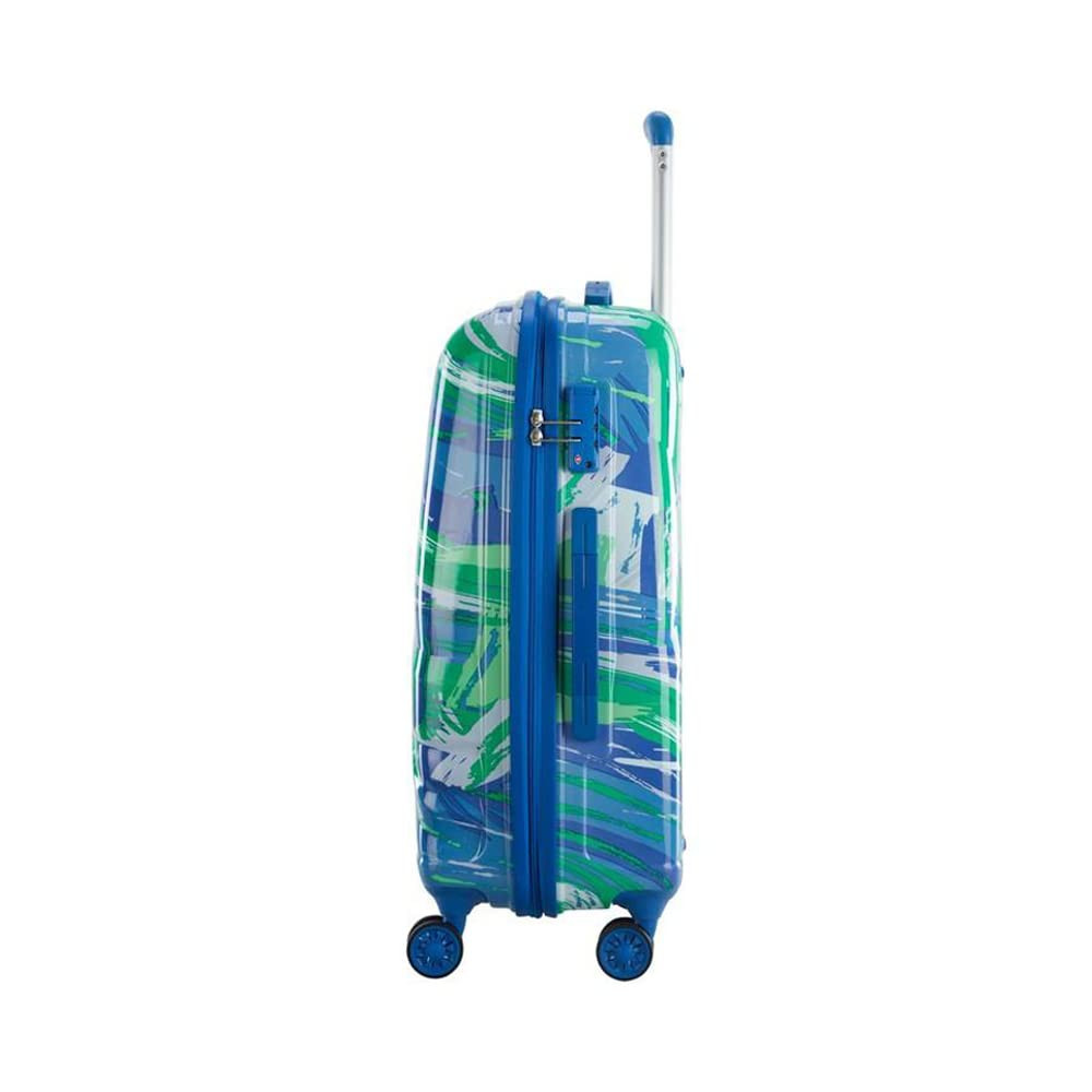 Skybags Abstract 69 cms Polycarbonate Hardsided Carry-On Luggage Trolley with Anti Theft Zipper TSA Lock Green