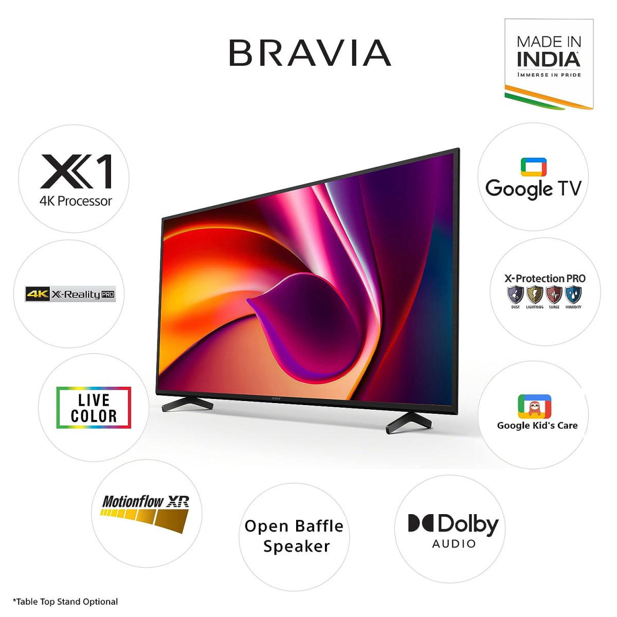 Sony Bravia 108 cm 43 inches 4K Ultra HD Smart LED Google TV KD-43X64L Black