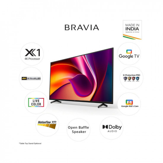 Sony Bravia 126 cm 50 inches 4K Ultra HD Smart LED Google TV KD-50X64L Black