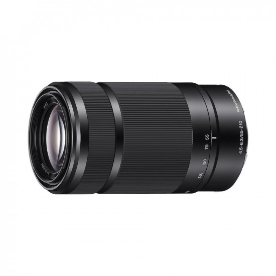 Sony E Mount E 55 210 Mm F45 63 OSS Aps-C Lens Sel55210Zoom LensNatureSports PhotographyBlack