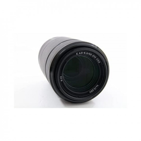 Sony E Mount E 55 210 Mm F45 63 OSS Aps-C Lens Sel55210Zoom LensNatureSports PhotographyBlack