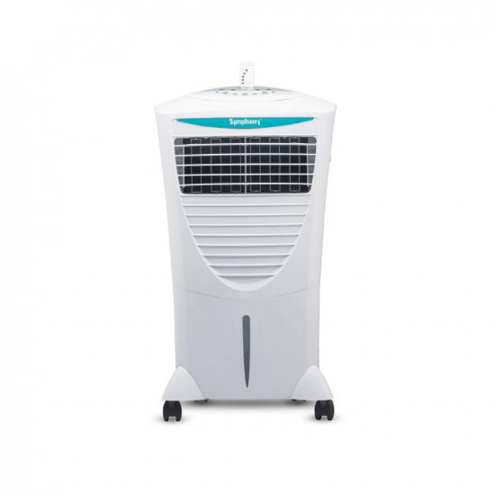 Symphony Hicool i Personal Air Cooler For Home with Remote and Touch Control Panel with Honeycomb Pad Powerful Blower i-Pure Technology and Low Power Consumption 31L White