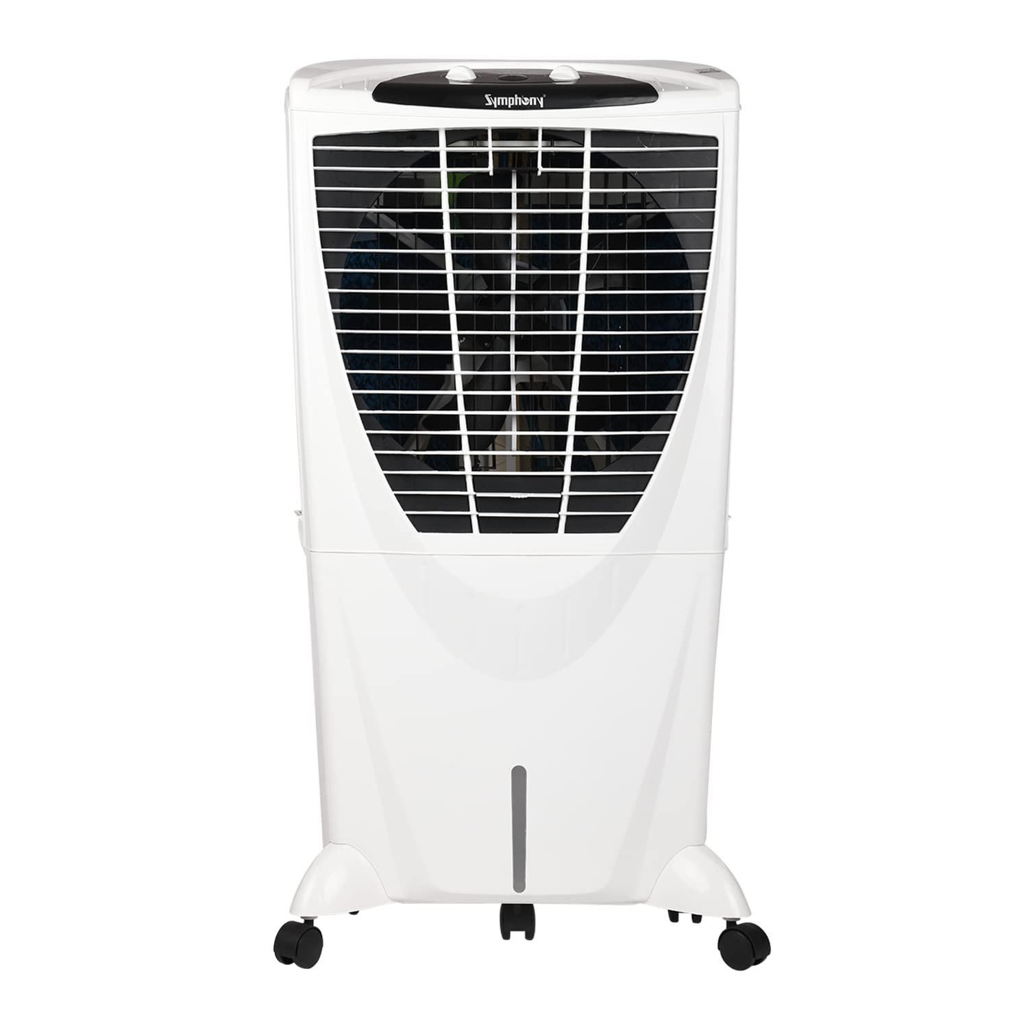 Symphony Winter 80 XL Desert Air Cooler for Home with Powerful Fan Honeycomb Pads i-Pure Technology and Low Power Consumption 80L White