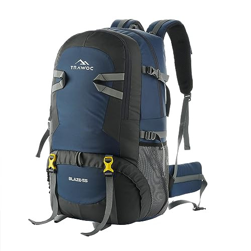 TRAWOC HK4-YELLOW-Trekking Bag Hiking Backpack Travel Rucksack - 60 L  Yellow - Price in India | Flipkart.com