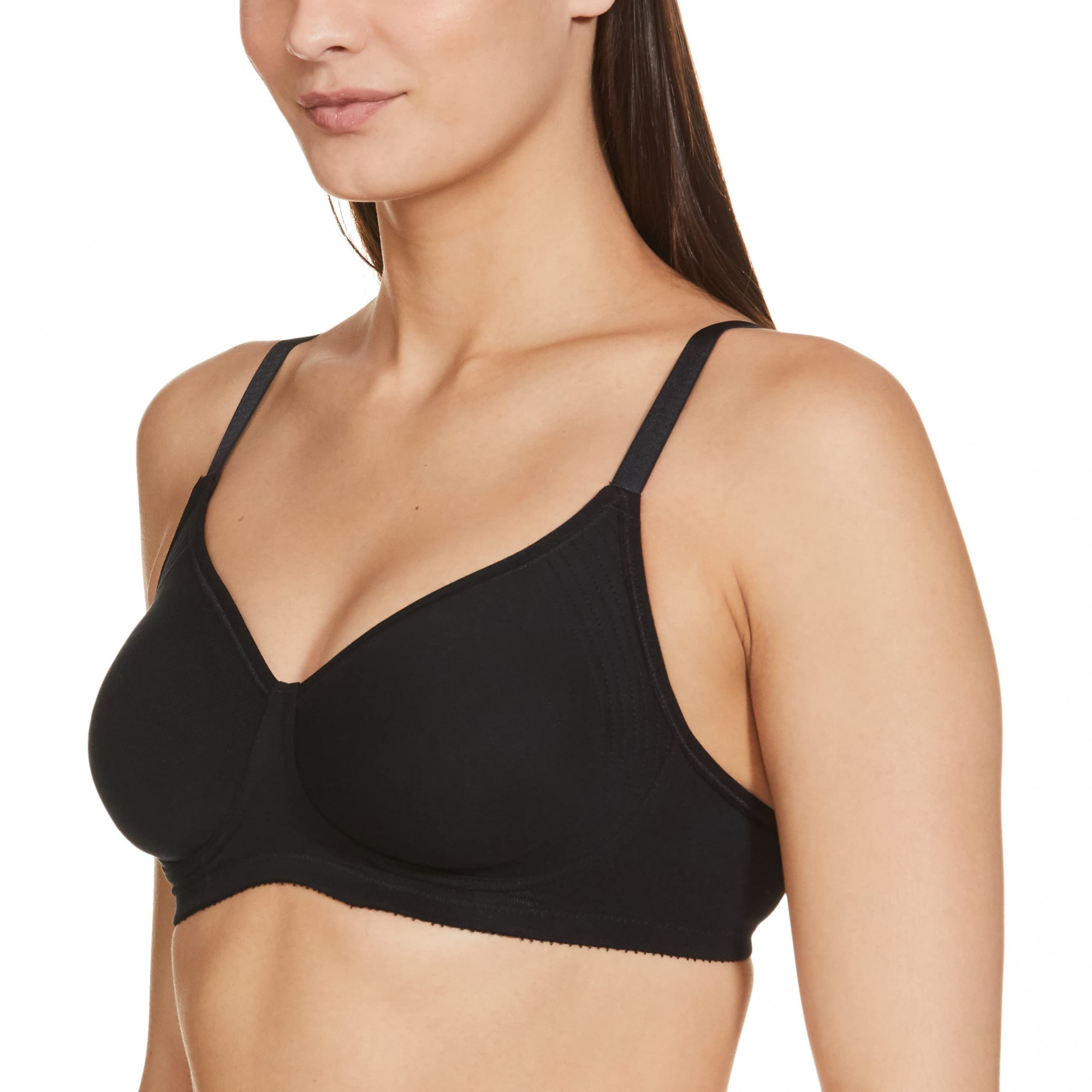 Triumph International Women's Synthetic Non Padded Wire Free Full-Coverage  Bra (20I319 26 D 44/100_Skin_44D) : : Fashion