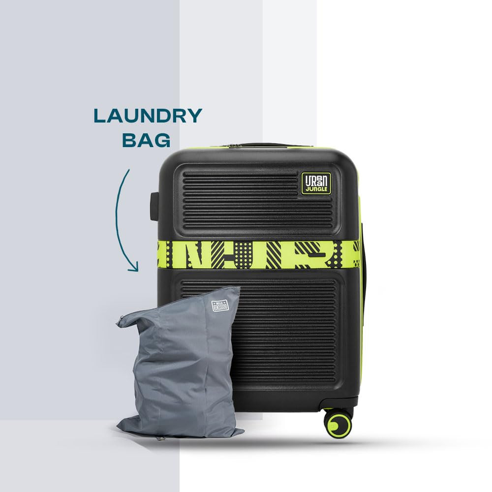 Urban Jungle Premium Trolley Bags for Travel Set of 2 Small  Medium Suitcase 55cm  65cm Cabin and Check-in Luggage with 8 Wheels  TSA Lock Midnight Glow