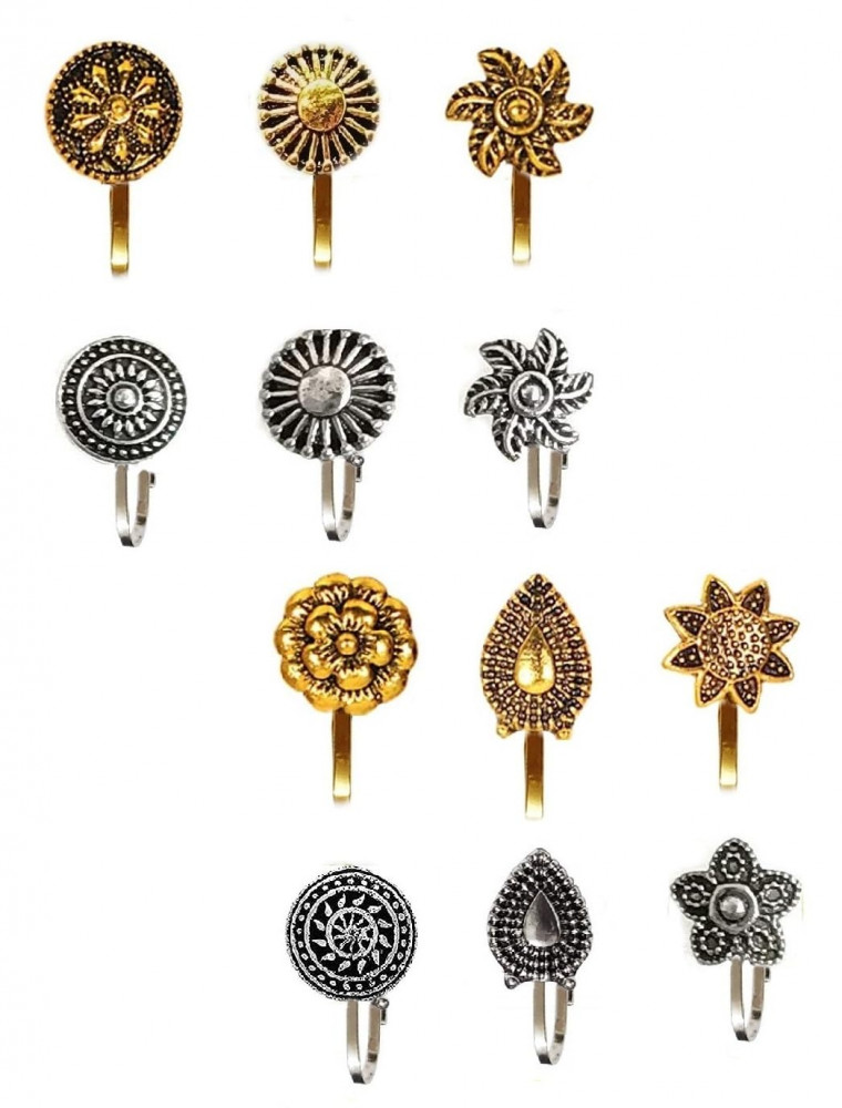 Ad Nose Pins Silver & Rosegold (press Type), सोना की नोज़ पिन - Beeline,  Pune | ID: 2849614354173