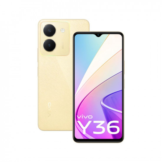 vivo Y36 Vibrant Gold 8GB RAM 128GB Storage with No Cost EMIAdditional Exchange Offers