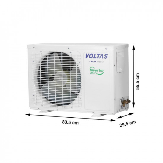 Voltas 14 Ton 3 Star Inverter Split ACCopper Adjustable Cooling Anti-dust Filter 2023 Model 173V Vectra Platina White