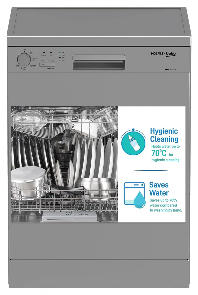 Voltas Beko 14 Place Settings Dishwasher DF14S3 Silver