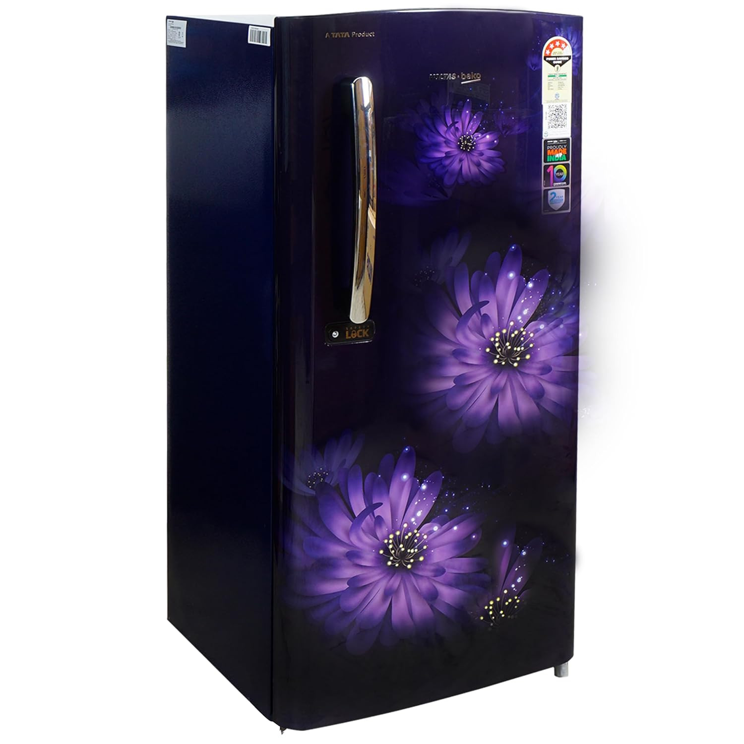 Voltas Beko RDC220BW0DBE0M 185 Litre 4 Star Direct Cool Refrigerator Dahlia Blue