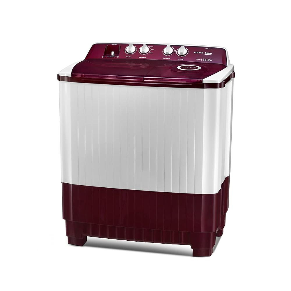 Voltas Beko WTT140ABRT 14 kg Semi Automatic Washing Machine Burgandy