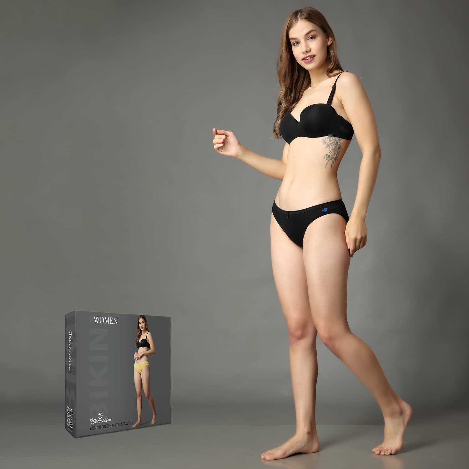 Buy Wearslim Essentials Women's Cotton Bikini Brief Underwear No