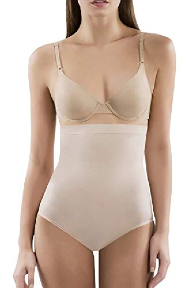 Wearslim Slim Control Women's High Waist Slimming Shapewear Panties-Tummy  Slimmer Body Shaper Butt Lifter-Cream,Size Small /Medium-Waist(27-36)Hip(32-42)inch