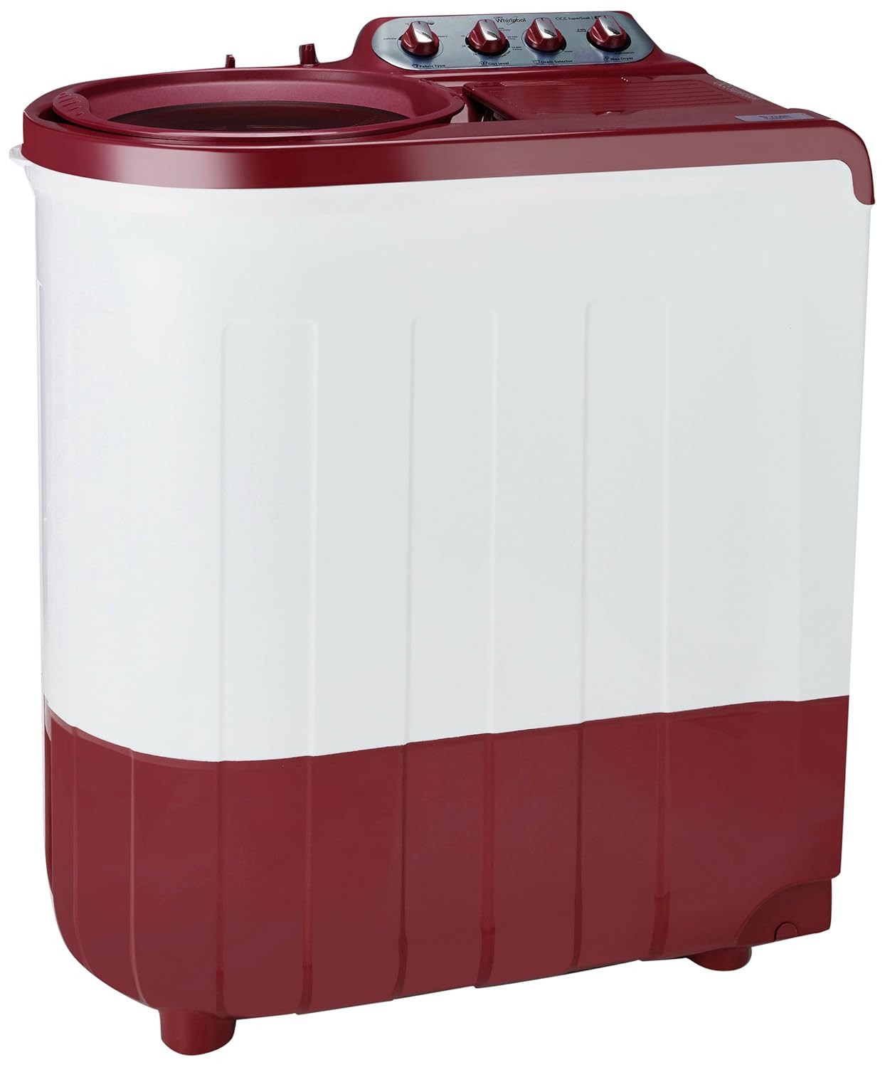 Whirlpool 8 kg 5 Star Semi-Automatic Top Loading Washing Machine ACE SUPER SOAK 80 Coral Red Supersoak Technology