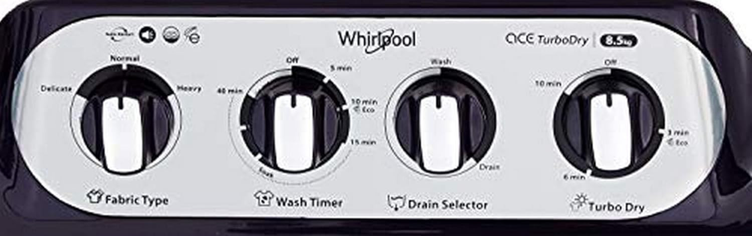 Whirlpool 85 Kg 5 Star Semi-Automatic Top Loading Washing Machine ACE 85 TURBO DRY Purple Dazzle