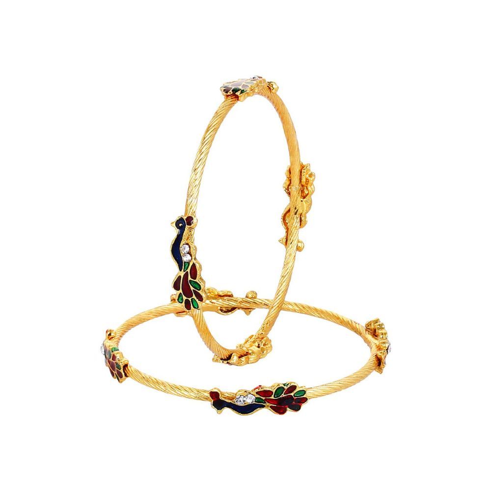 Buy YouBella Multicoloured Swiss Zircon Stone Studded Link Bracelet -  Bracelet for Women 2026483 | Myntra