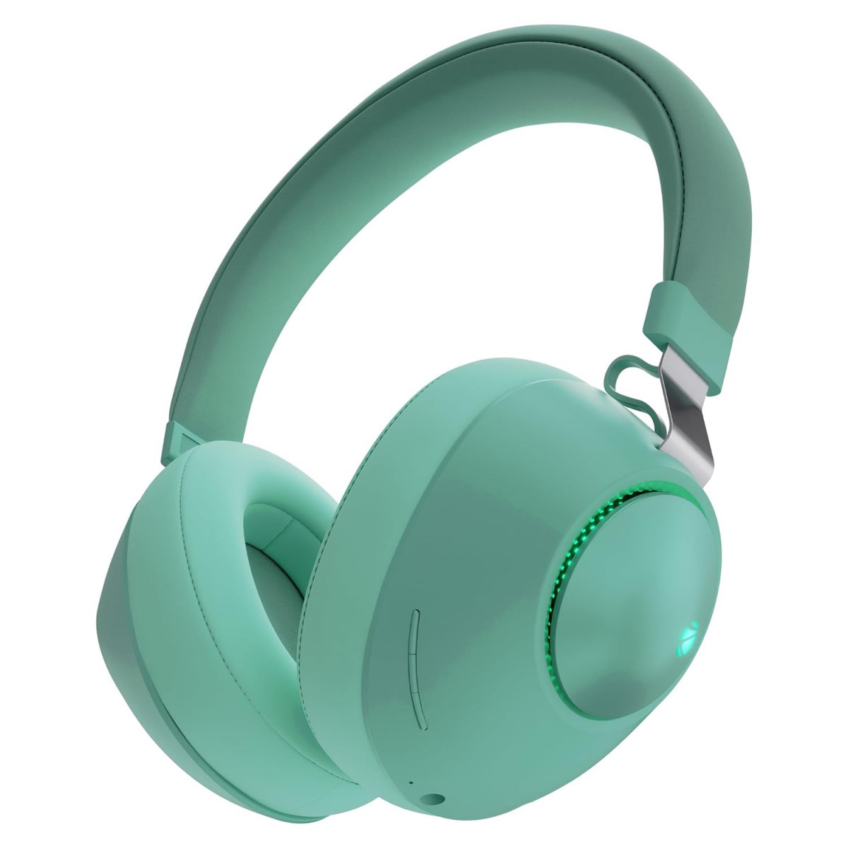 ZEBRONICS Duke 60hrs Playback Bluetooth Wireless Over Ear Headphone with Mic Green