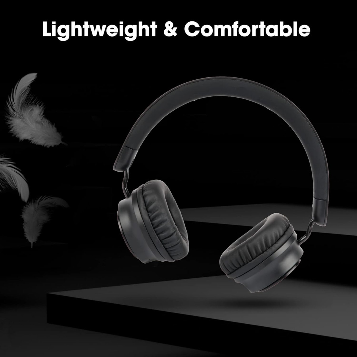ZEBRONICS Zeb-Bang Pro Bluetooth Wireless On Ear Headphones with Mic V50 Black