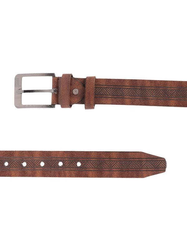 Buy online Brown Leather Belt from Accessories for Men by Zevora